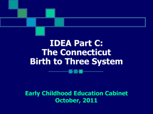 The Connecticut Birth to Three System