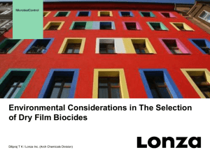F2) Environmental Considerations in The Selection of Dry Film