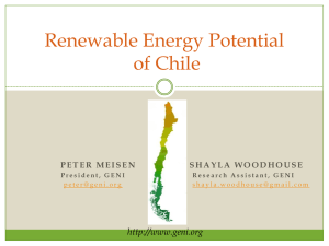 Renewable Energy Potential of Chile