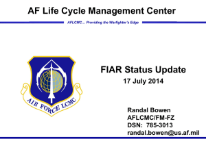 FIAR Status Update 17 Sep 13