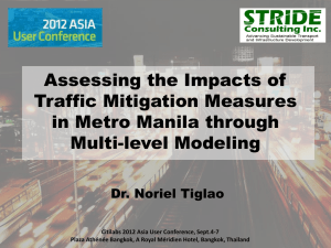 Assessing the Impacts of Traffic Mitigation Measures in