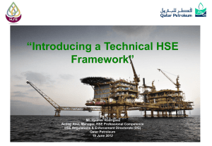 Introducing a Technical HSE Framework