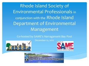 Rhode Island Society of Environmental Professional in