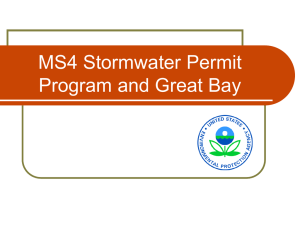 Overview of the Draft Small MS4 General Permit