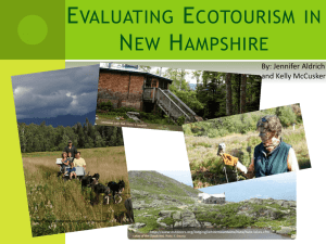 Evaluating Ecotourism in New Hampshire
