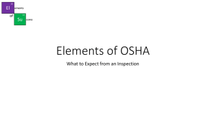 Elements of OSHA - North Dakota Grain Dealers Association