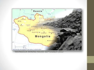 MONGOLIA MINING ISSUES