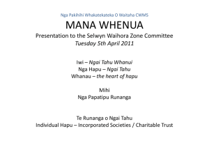 Te Ngai Tuahuriri and Te Runanga o Kaikoura