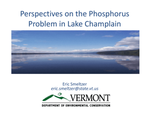 Phosphorus Impacts in Lake Champlain