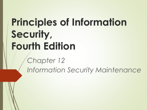 Information Security Maintenance