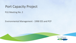 EES & Port Capacity Project Environmental Management