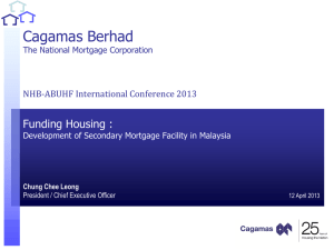 Mr. Chung Chee Leong, CEO, Cagamas Berhad, Malaysia