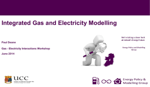 Integrated Gas and Electricity Modelling