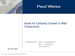 Presentation 1 - Association of Corporate Counsel