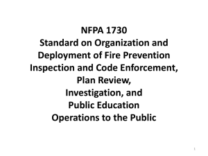 NFPA 1730 - Fire Marshals Archives