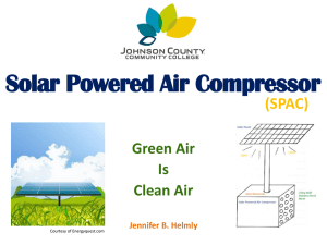 Solar-Powered Air Compressor - Johnson County Community College