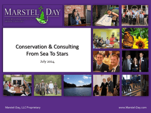 Ecosystem Services. - Marstel-Day