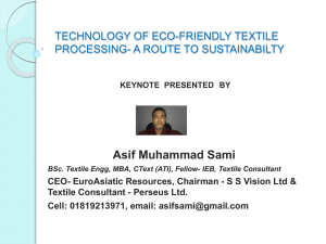 technology of eco-friendly textile processing