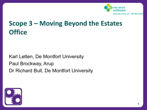 Scope 3 emissions – moving beyond the estates office