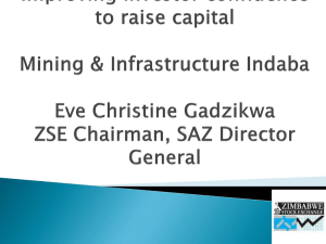 Zimbabwe Stock Exchange - Zimbabwe Mining Indaba