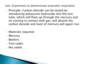 Aim: Experiment to demonstrate anaerobic respiration