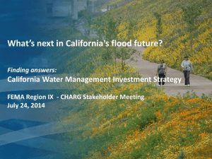 Terri Wegener DWR - What`s next in California`s flood future?