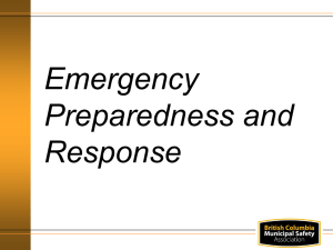 Emergency Preparedness and Response PowerPoint
