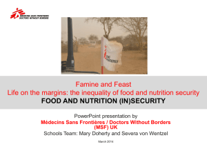 Food and nutrition (in)security