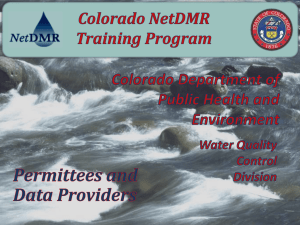 Colorado NETDMR Instructions