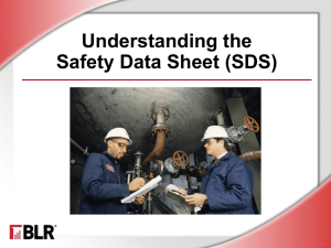 Understanding the Safety Data Sheet (SDS)