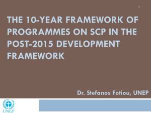 C10-Year Framework of Programmes on Sustainable