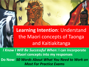 Kaitiakitanga & Taonga Lesson[1].