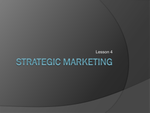 Models used in strategic marketing planning
