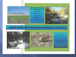 Susan River Watershed - Honey Lake Valley Resource