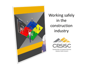 Working safely in the construction industry