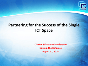 Single space CANTO by CARICOM Secretariat