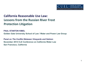 California Water Law Conference Presentation