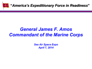 General James F. Amos, CMC