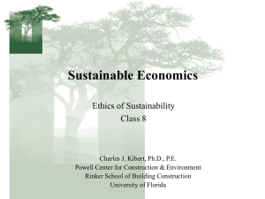 Sustainable Economics - Powell Center