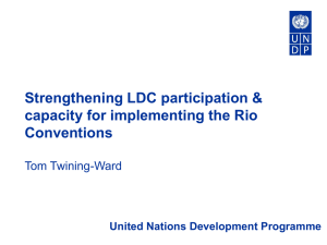 UNDP Support to Least Developed Countries (LDCs)