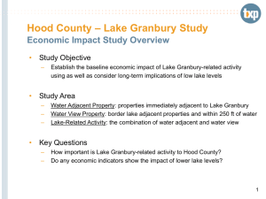 Hood County – Lake Granbury Study Hood County Property Values