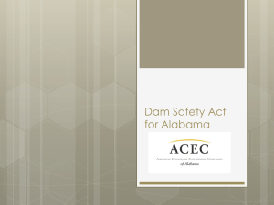 A State Dam Safety Program in Alabama