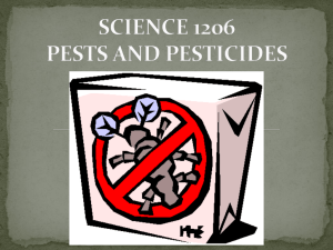 FIRST-GENERATION pesticides
