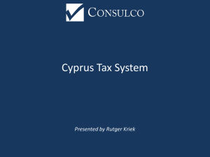 cyprus company - Lugano International Fiscal Forum