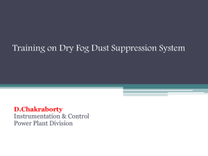 Training on Dry Fog Dust Suppression System