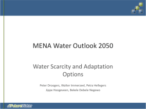 MENA Water Outlook 2050 - Water Scarcity and Adaptation Options