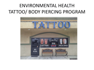 Tattoo Critical Items Presentation