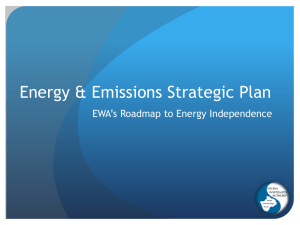 EWA SCAP Energy Emissions Strategic Plan