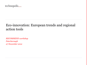 Eco-innovation - INTERREG project recommend