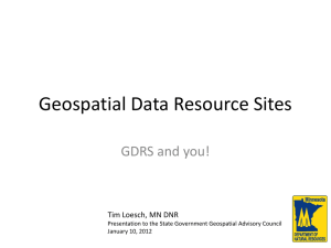 Geospatial Data Resource Sites - Minnesota Geospatial Information